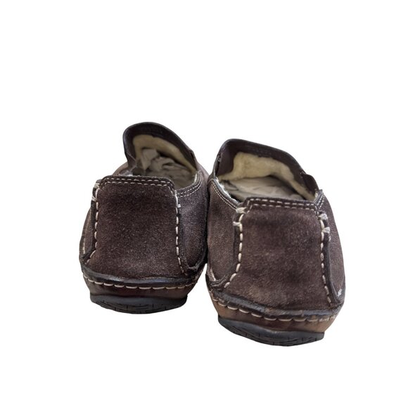 Cole Haan Mens Faux Fur Lined Brown Suede Slipon Loafers Size 9.5M SKU8137 - Picture 6 of 12